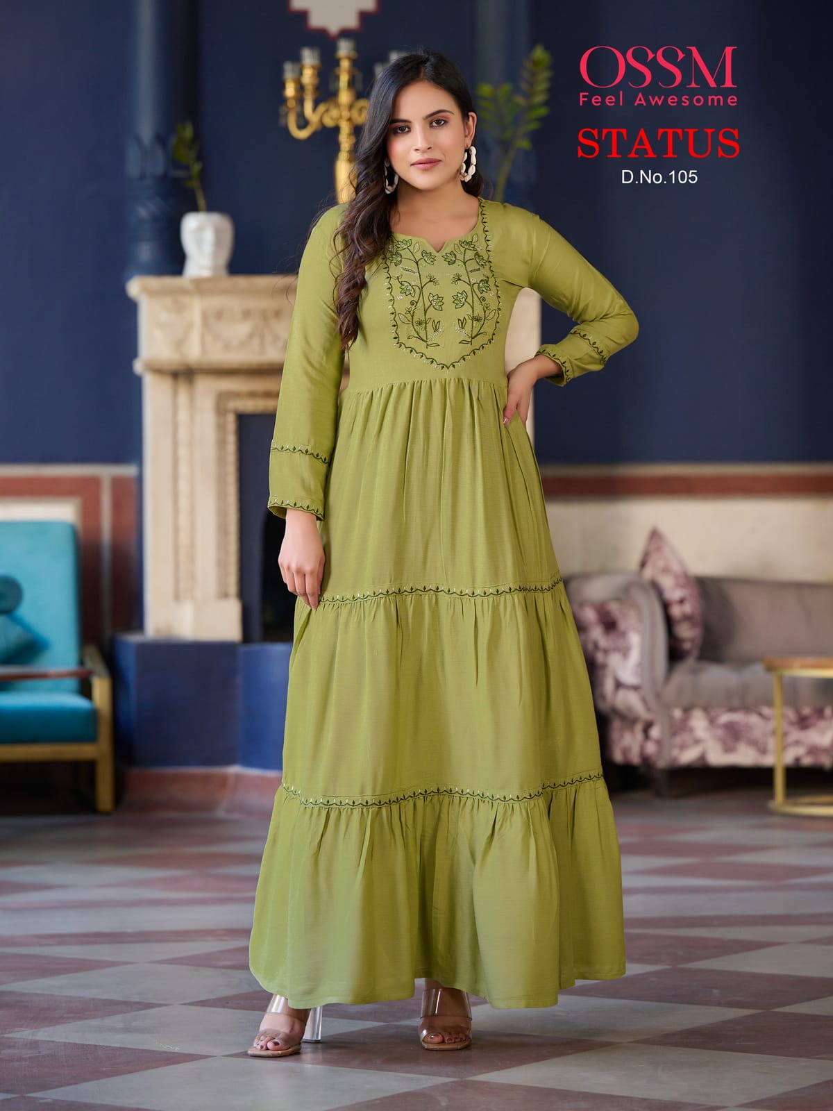 Status Vol 1 By Ossm Party Wear Kurtis Catalog